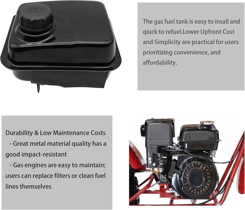 Strongthium Gas Fuel Tank for Coleman CT100U CC100X Massimo MB100 Mini bike CK100 SK100 Realtree RTK100 Go kart 79cc 97cc 100cc Engine - Image 5